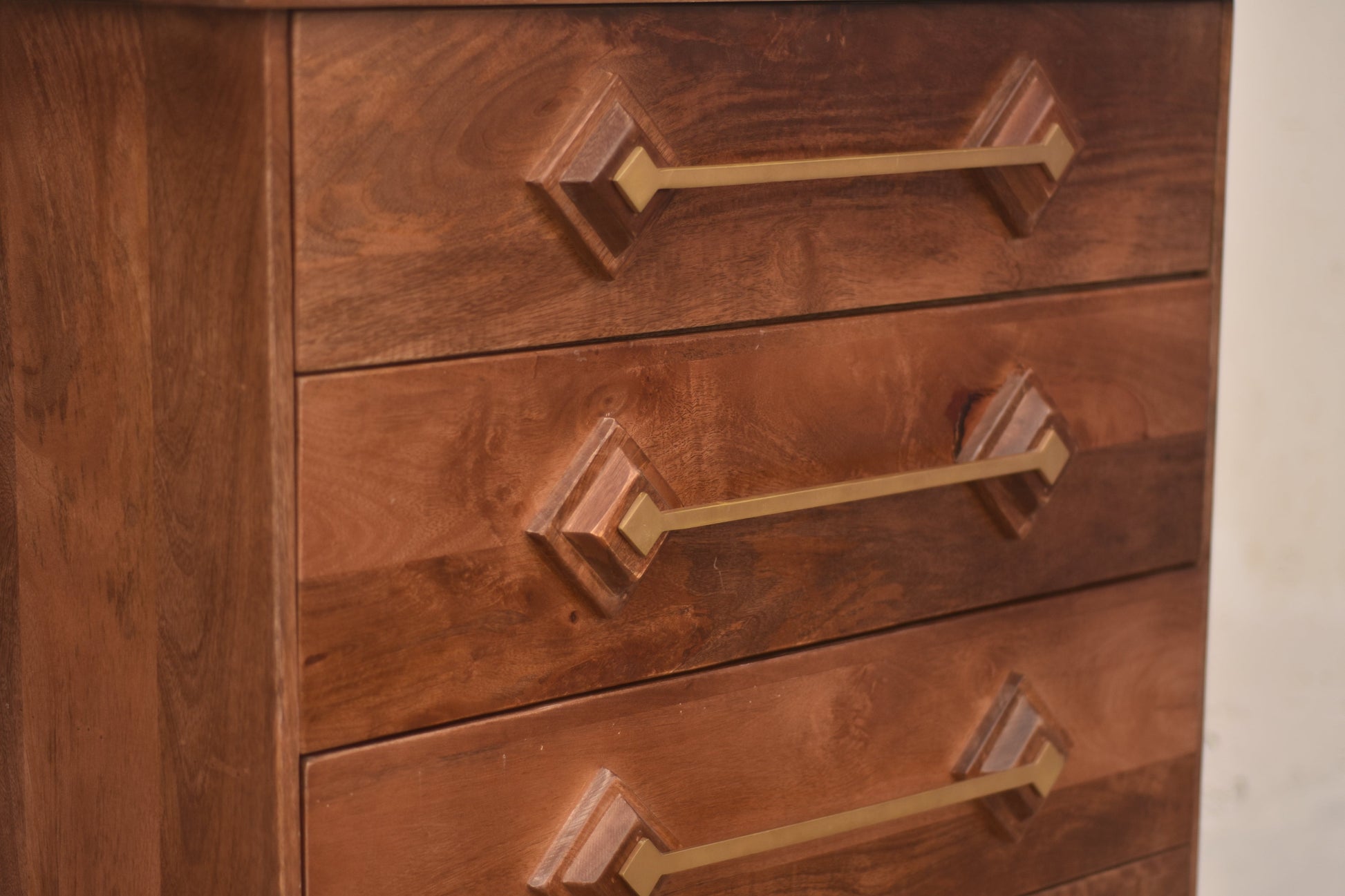 Rhombus Wooden 6-Tier Shoe Cabinet