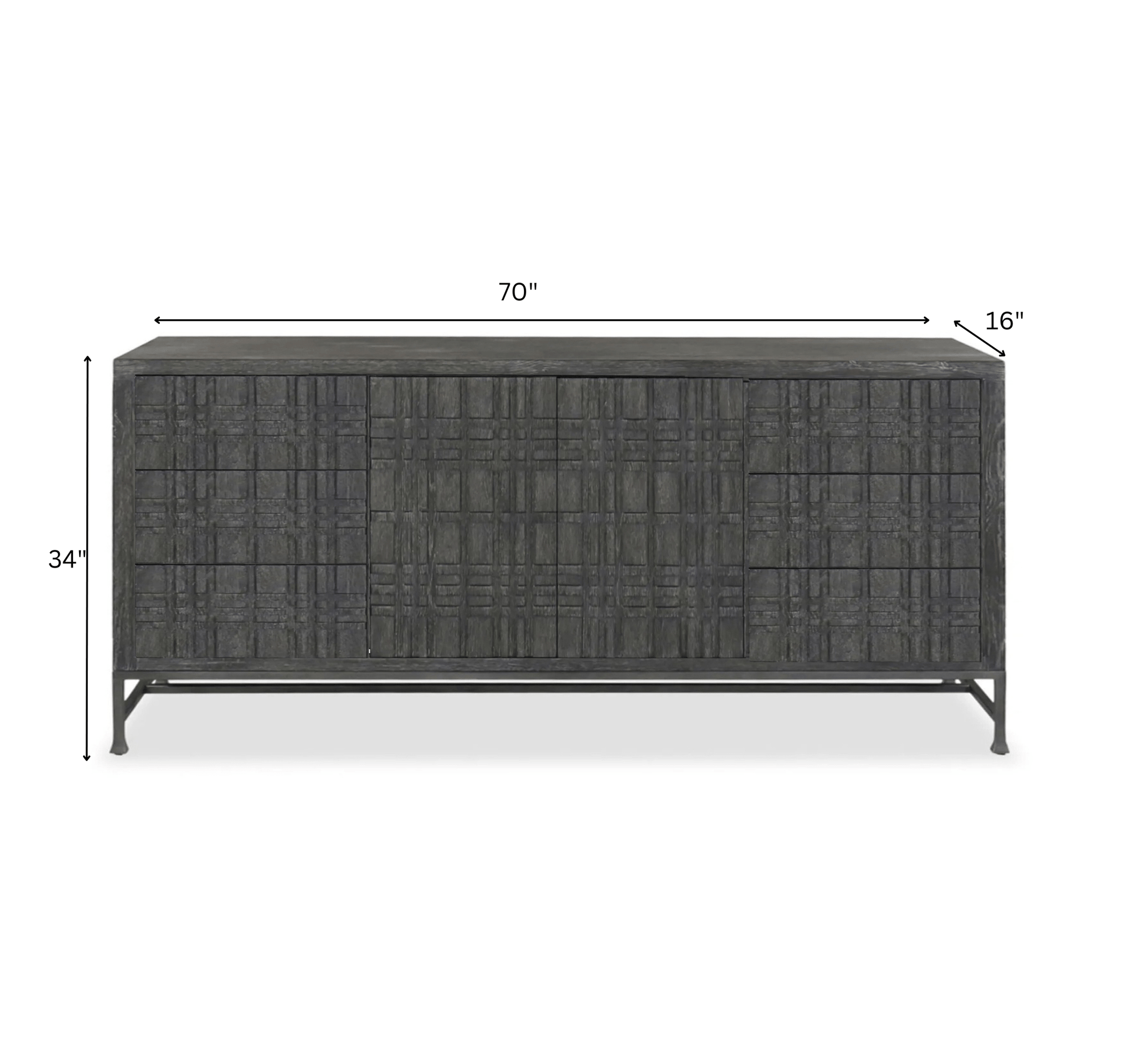 Ishir Wooden 70" Sideboard