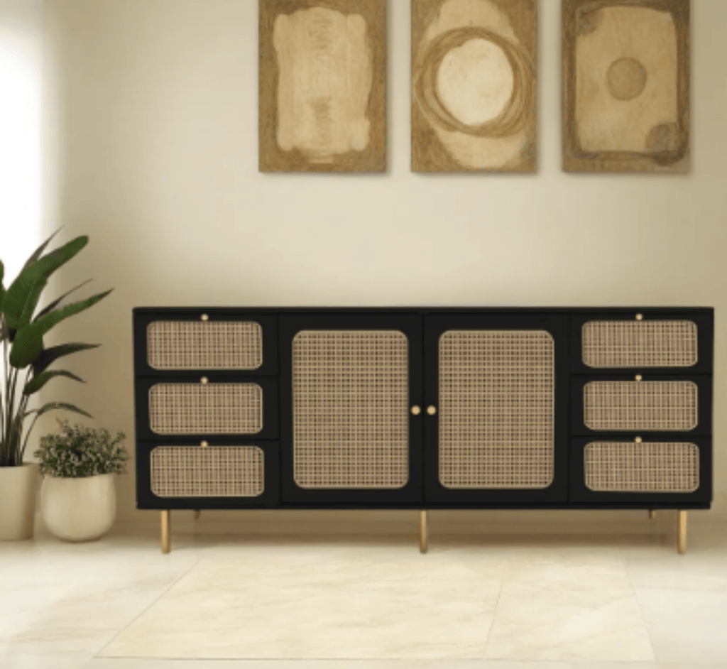 Jivin Wooden 70" Crockery Cabinet