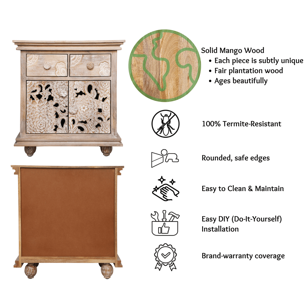 Ruchi Wooden 30" Sideboard