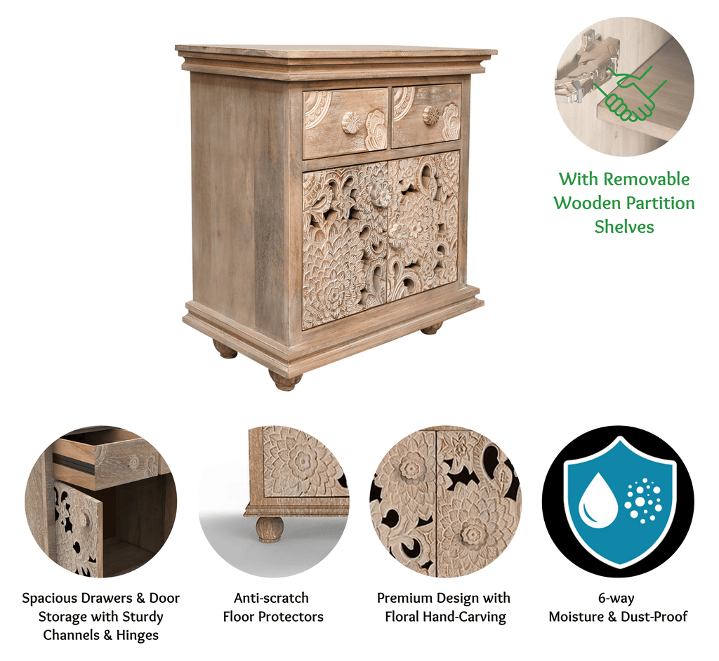 Ruchi Wooden 30" Sideboard