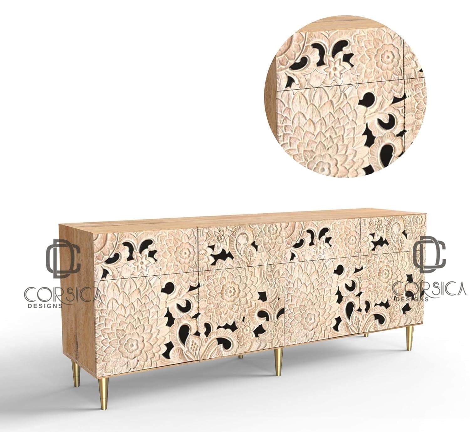 Ruchi Wooden 70" Sideboard