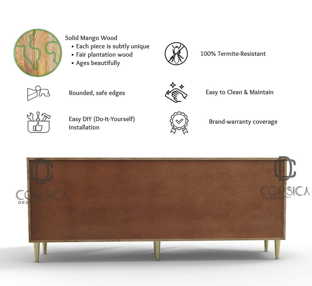 Ruchi Wooden 70" Sideboard