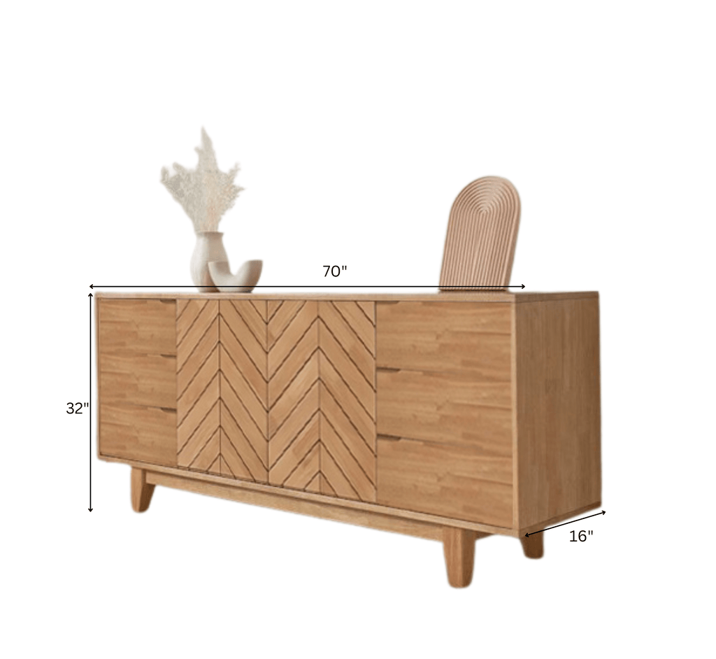 Vesnity Wooden 70" Sideboard