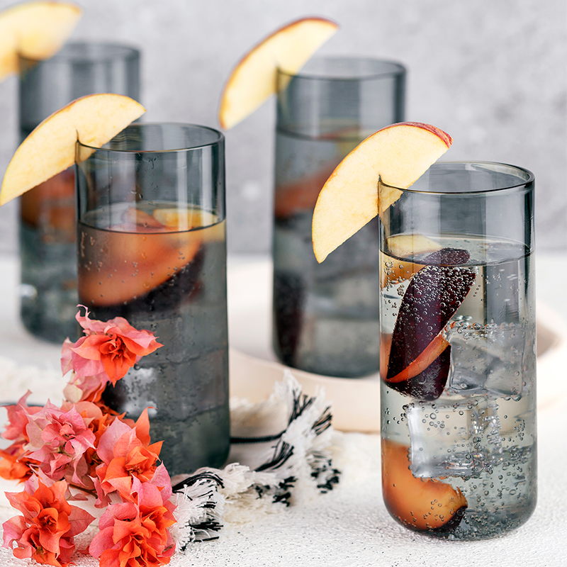 Juliette Cocktail Glasses (Straight) - Grey