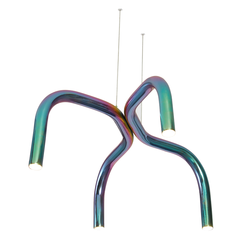 Single Branch Lamp - Rainbow