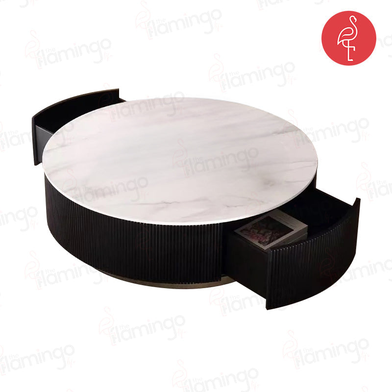 Saturn Round Louver Table