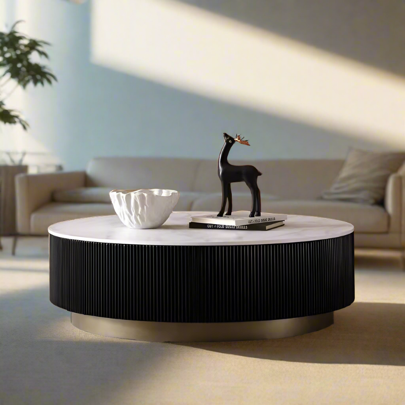 Saturn Round Louver Table