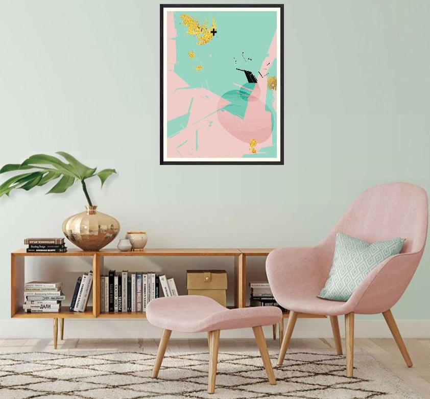 Scandi Abstract Mint