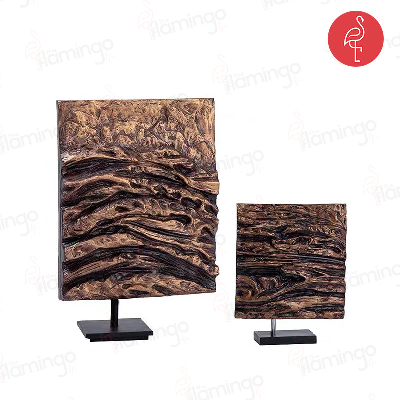 Regal Wood Waved Art Piece