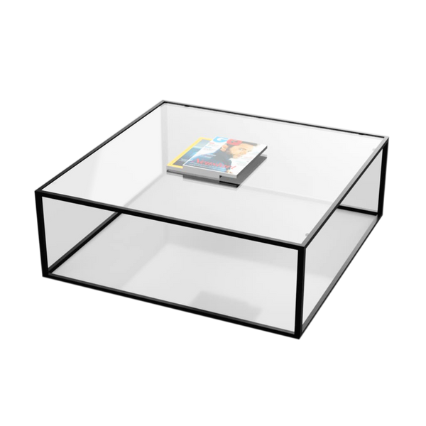 Iron Frame Square Coffee Table