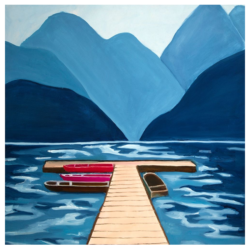 Lake Quai and Mountains