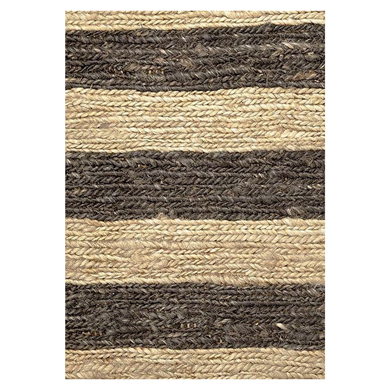 Hemp Hand Woven Rug _ Gino Stripe