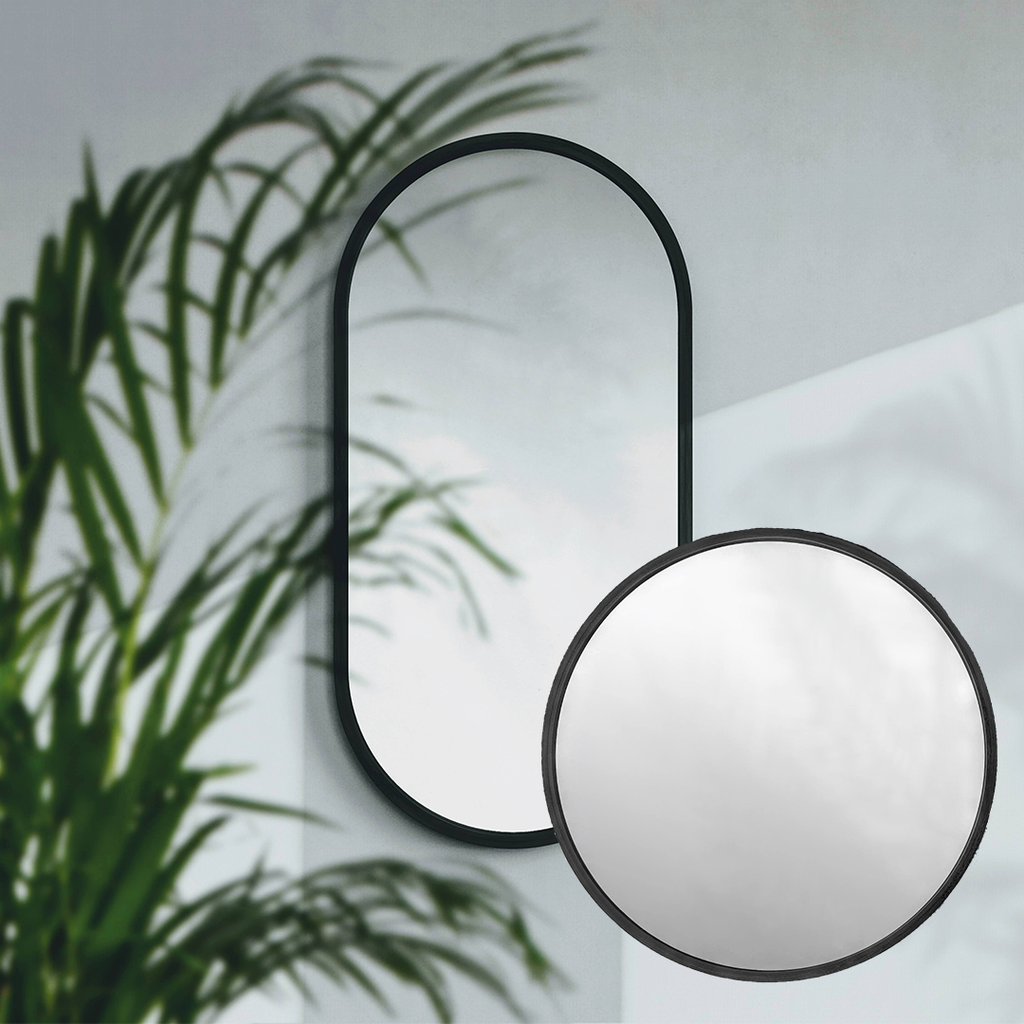 Round Mirror- Black