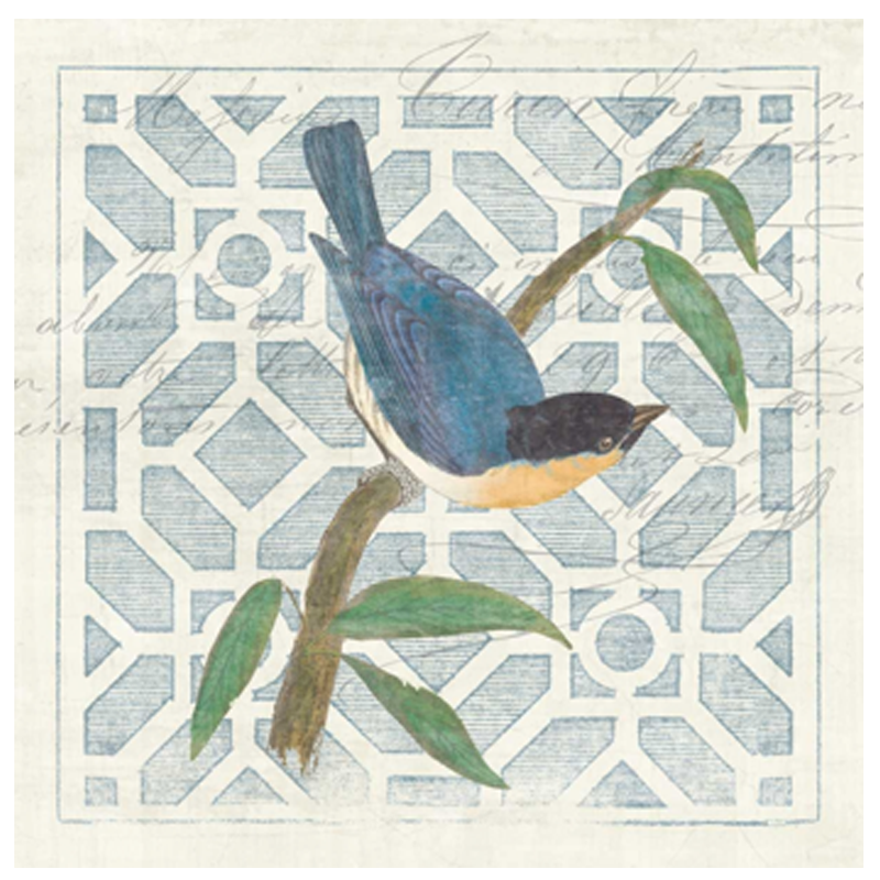 Monument Etching Tile l Blue Bird