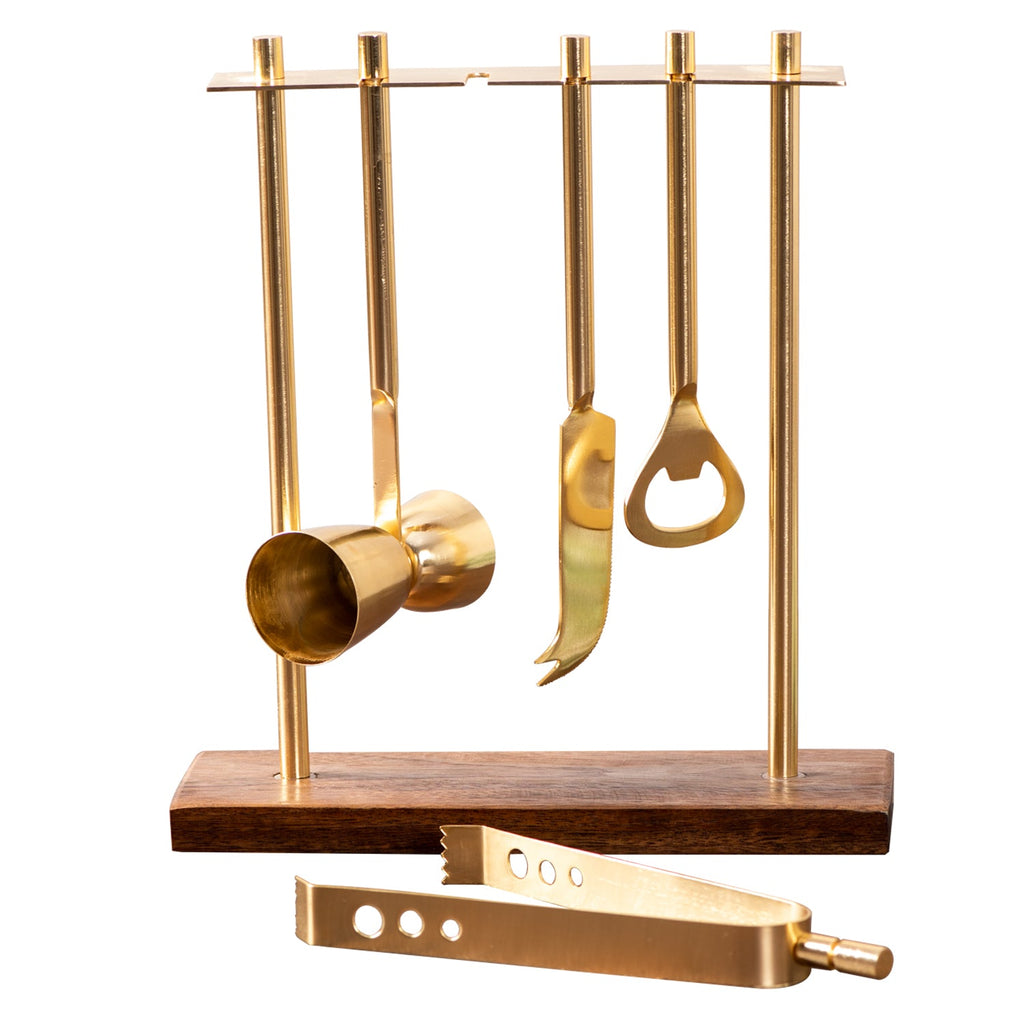 Gallant Stainless Steel Bar Tool Set in Gold Color