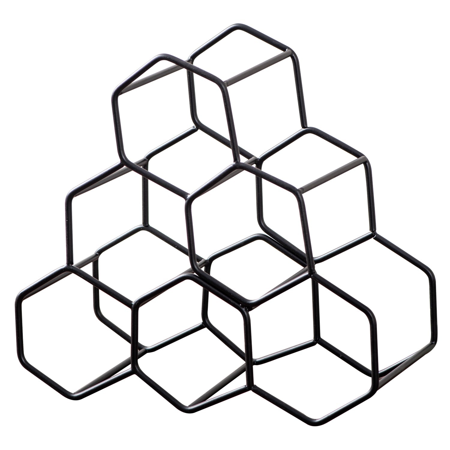 Genus 6 Bottle Wine Rack in Black Color