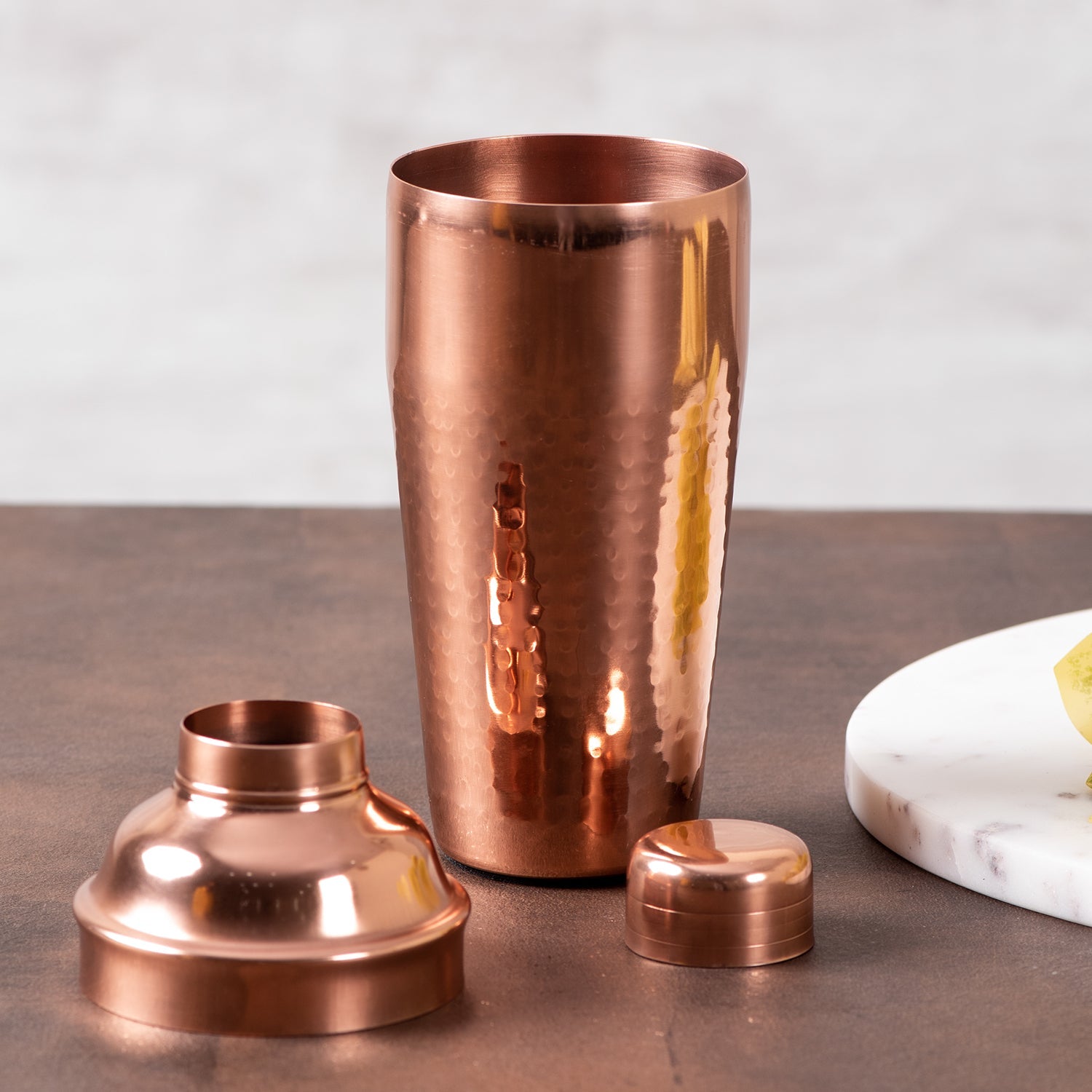 Covet Stainless Steel Cocktail Shaker in Copper Color