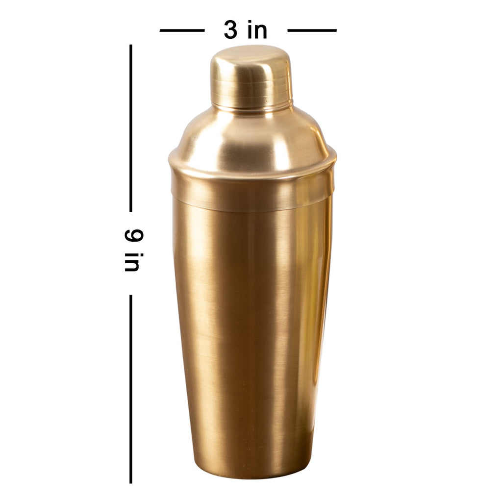 Covet Stainless Steel Cocktail Shaker in Gold Color