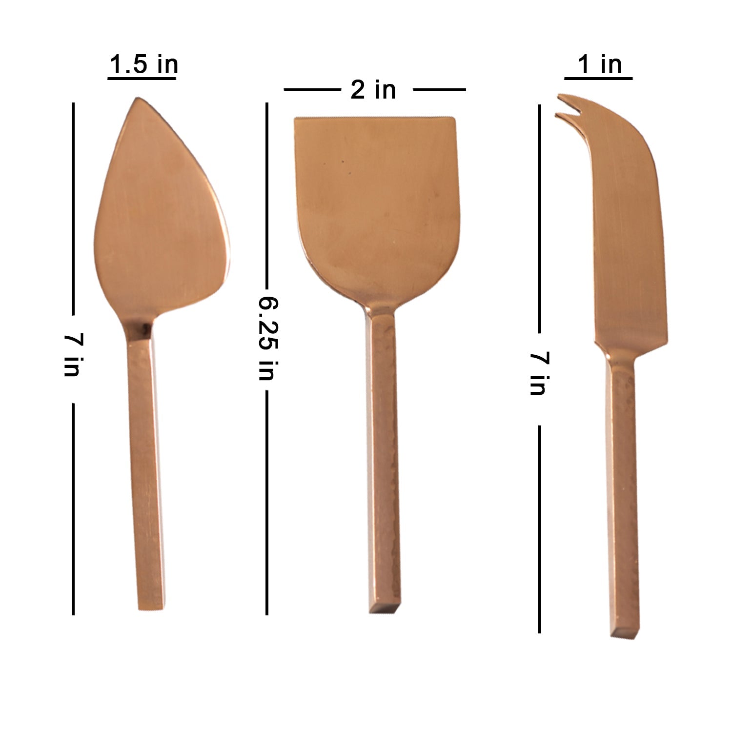 Nora Cheese Knives Copper - Set Of 3