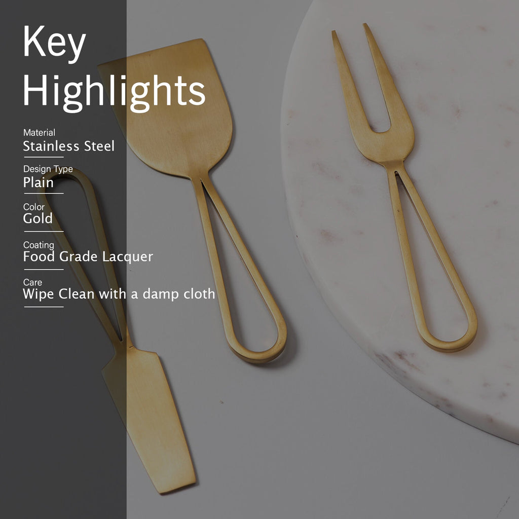 Edam Cheese Knives - Set Of 3