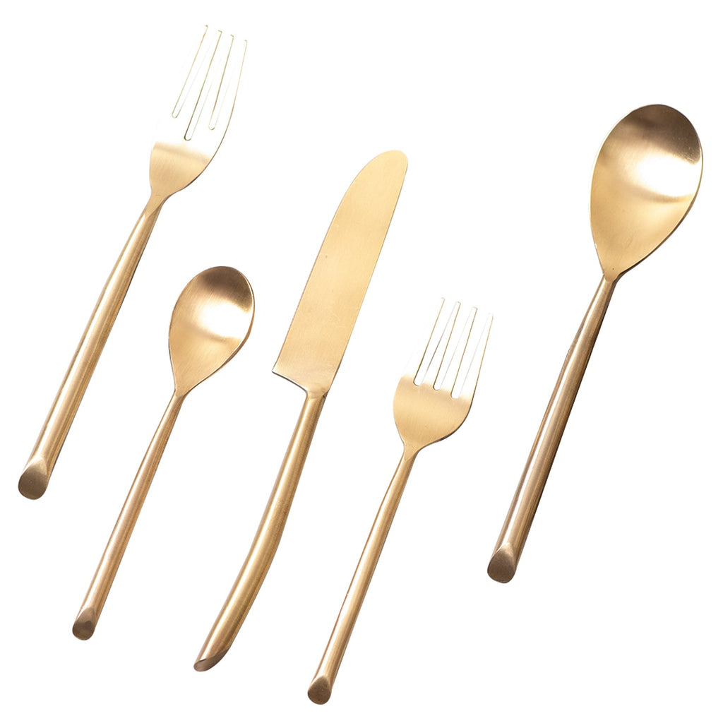 Curvesome Cutlery Gold Set of 5