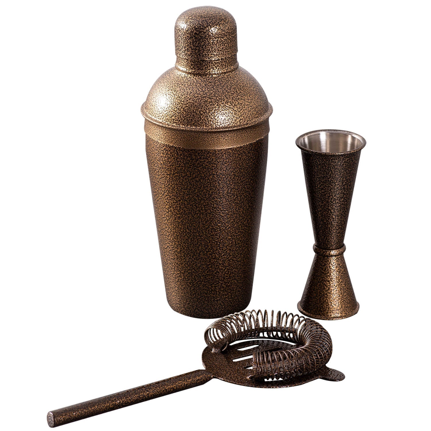 Gallant Stainless Steel Barware Set in Antique Gold Color