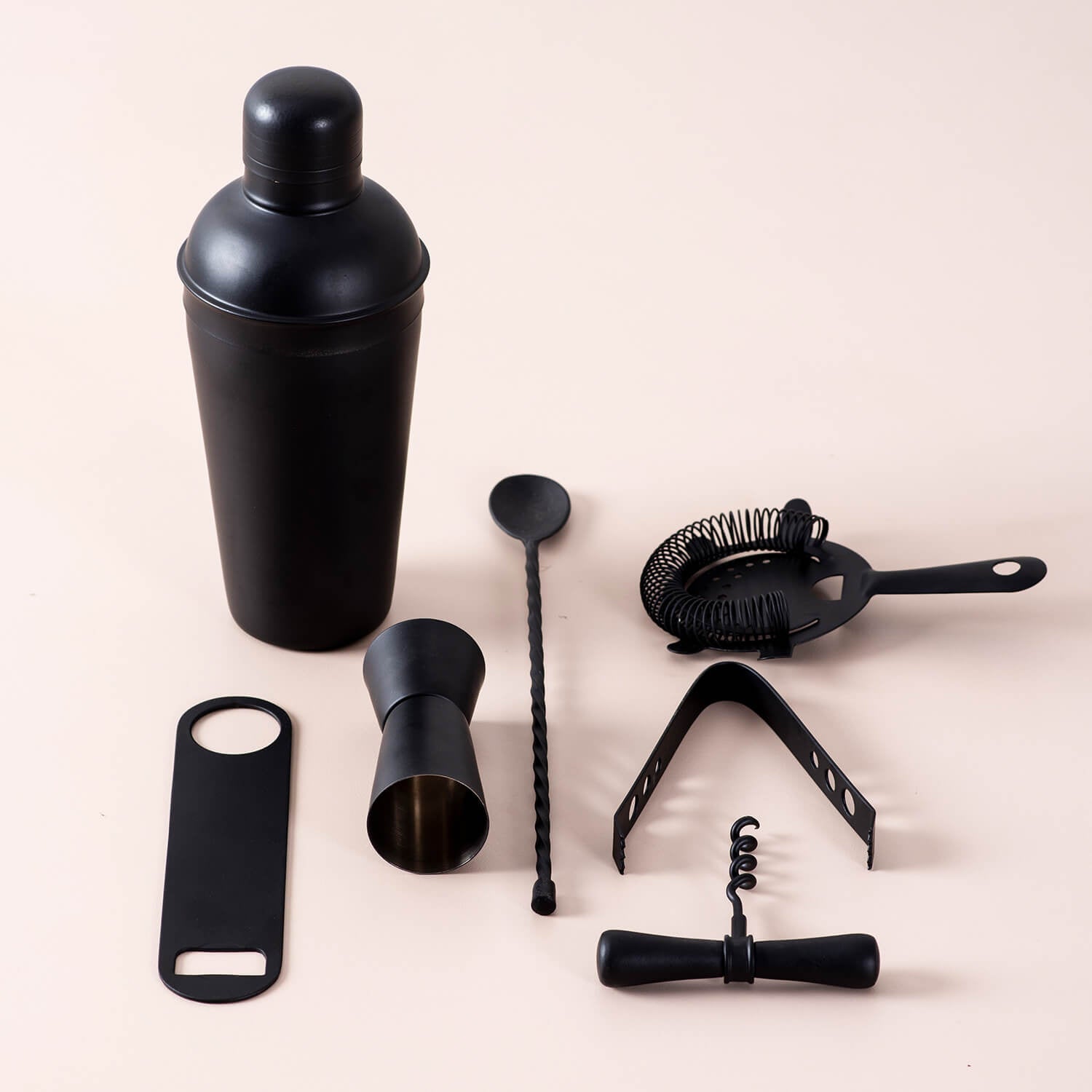 Gallant Stainless Steel Barware Set in Black Color