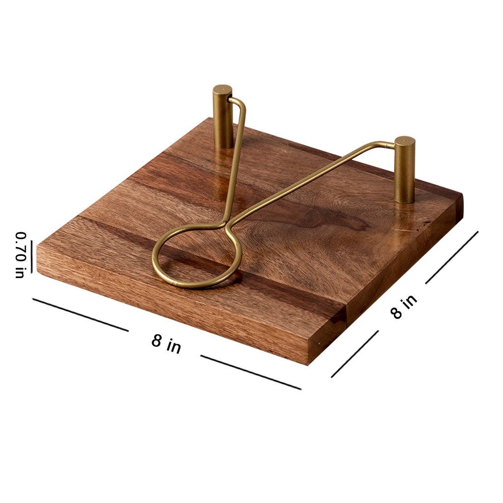Inseparable Teak Wood Napkin Holder