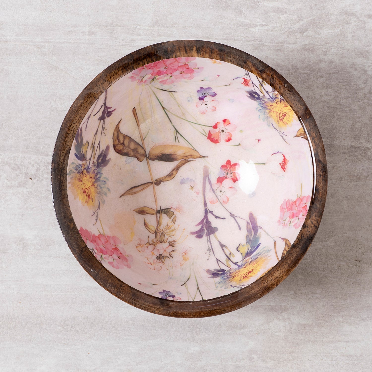 Allure Botanic Mango Wood Bowl Set of 2