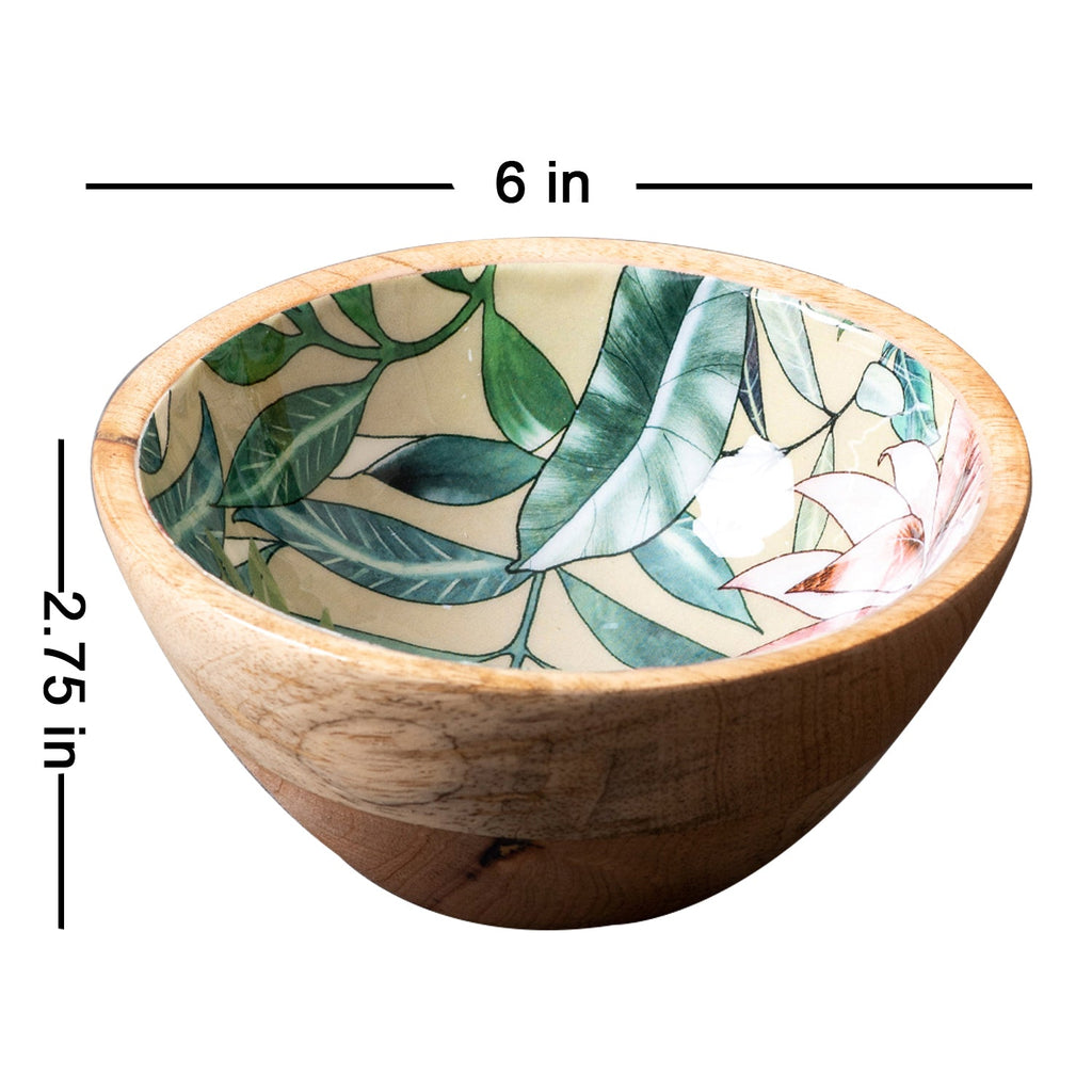 Elysian Tropical Mango Wood Bowl Set of 4
