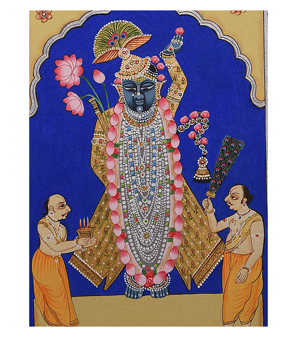 Handmade Shri Nath ji Painting on Paper 1