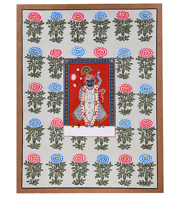 Handmade Shri Nath ji Painting on Paper 2