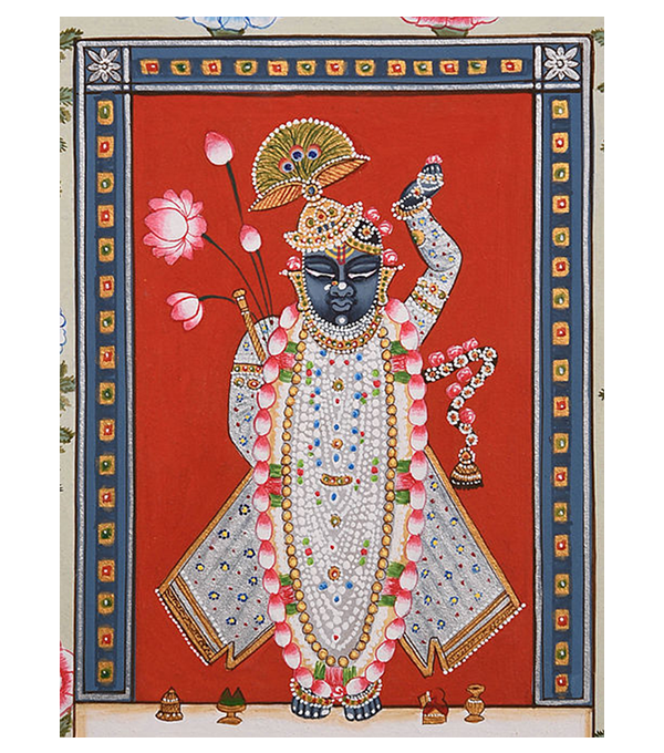 Handmade Shri Nath ji Painting on Paper 2