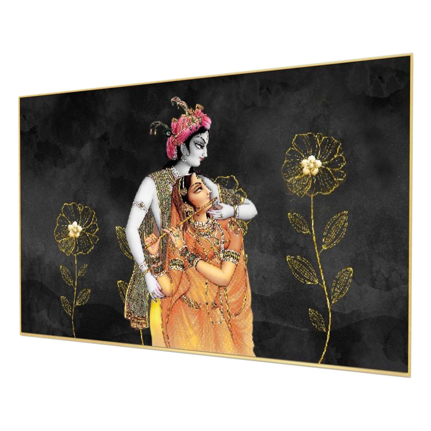 Pure Love: Radha and Krishna Wall Painting