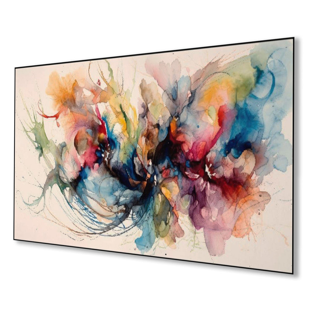 Dynamic Abstract: Bursting with Color Wall Painting
