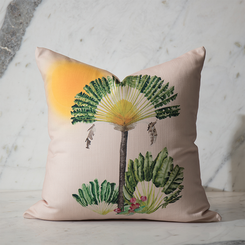 Pench Nude Palm Sunset Print