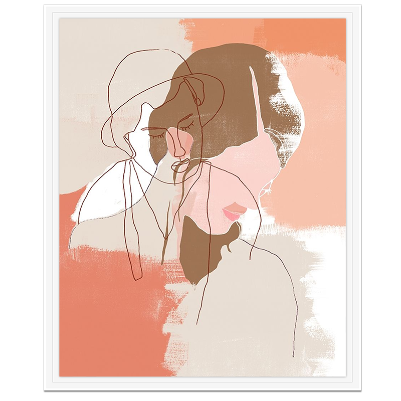 Painted Contour Portraits I