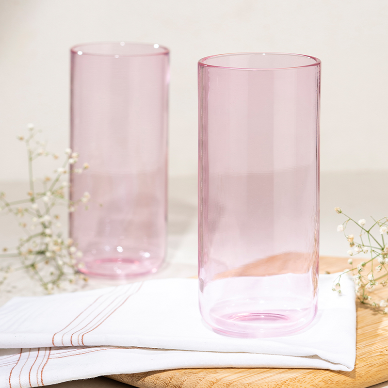 Juliette Cocktail Glasses (Straight) - Pink