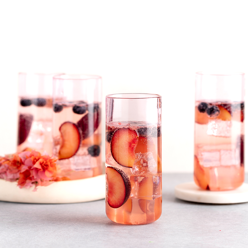 Juliette Cocktail Glasses (Straight) - Pink