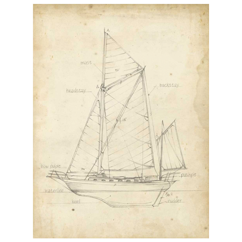 Sailboat Blueprint V