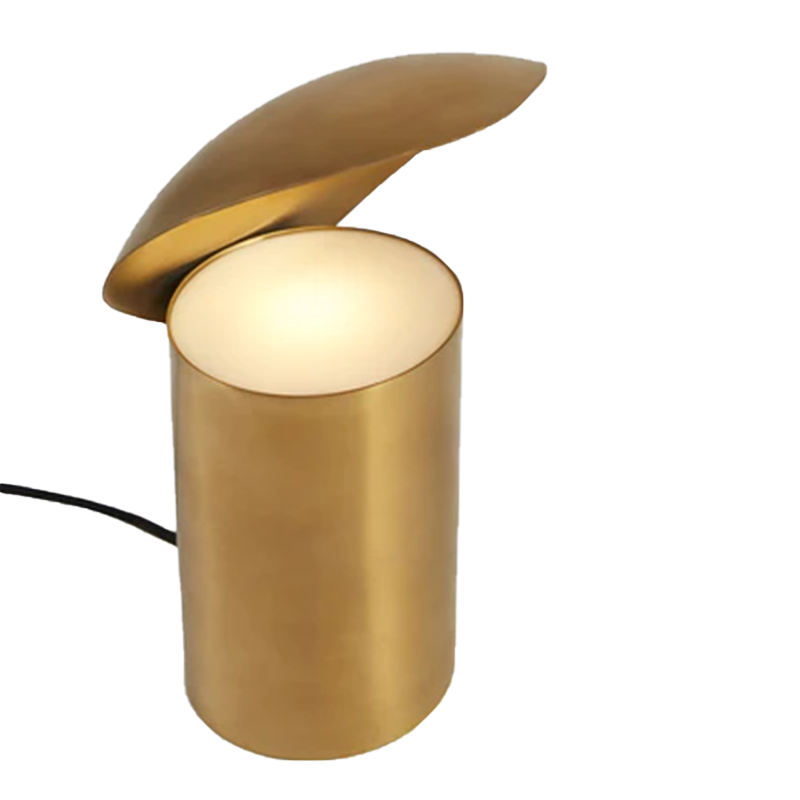Shell Table Lamp - Gold