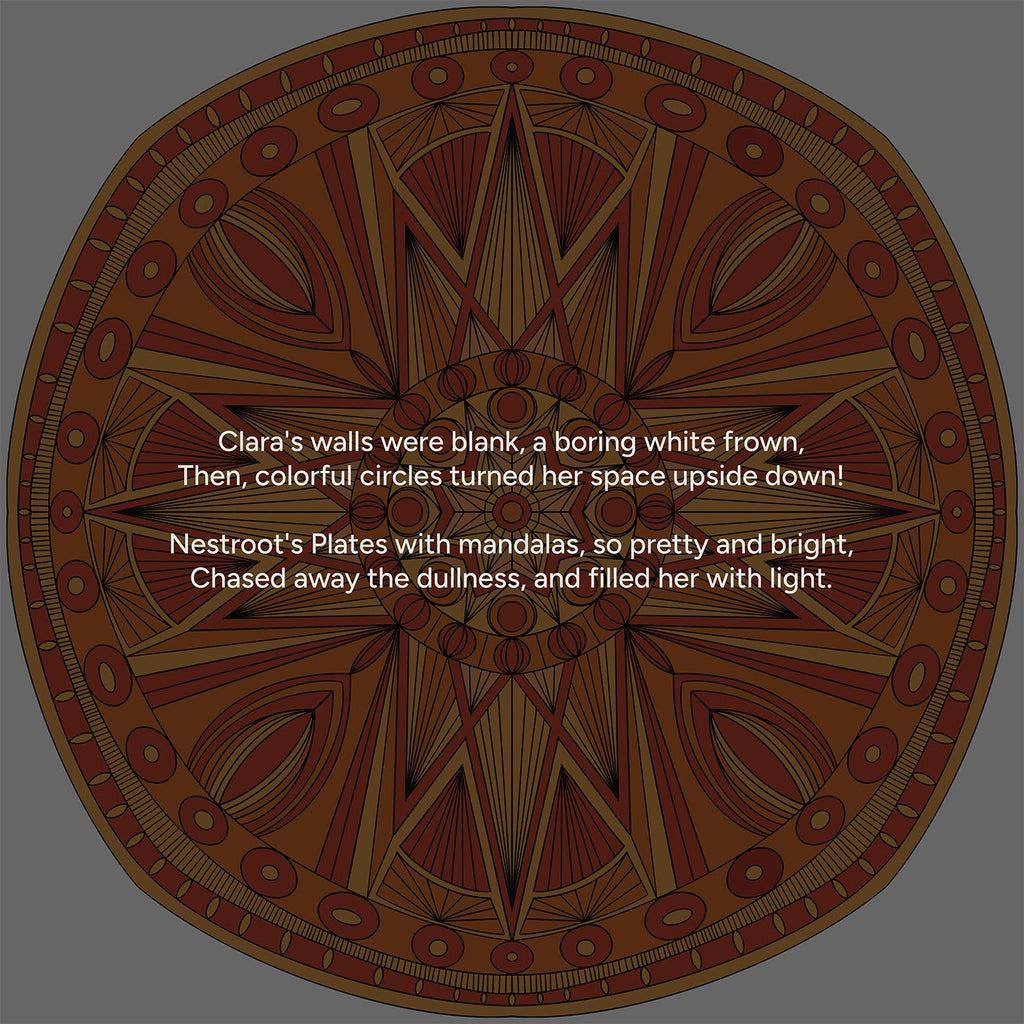 Chocolate Charm Medallion Wall Plates Set of 5