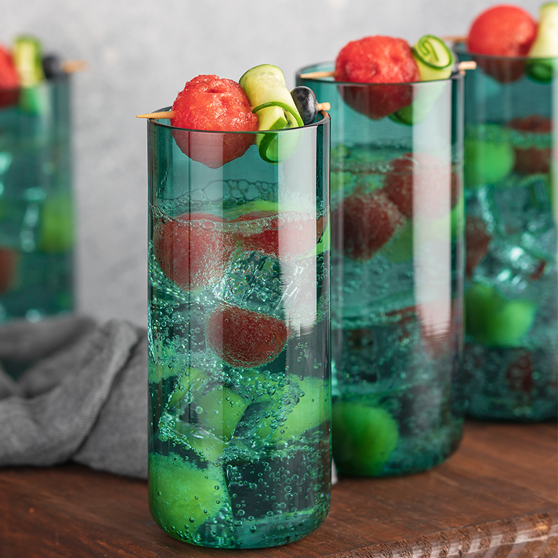 Juliette Cocktail Glasses (Straight) - Teal