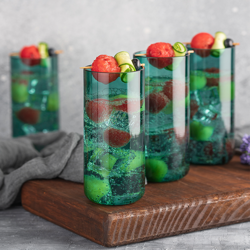 Juliette Cocktail Glasses (Straight) - Teal