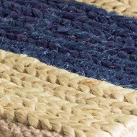 Hemp Hand Woven Rug Pony_ Stripes