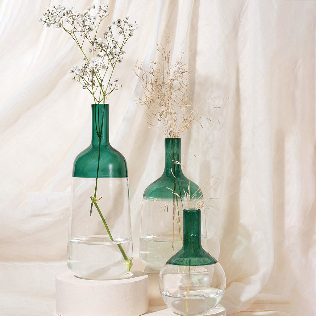 Iris Vase-Small-Teal