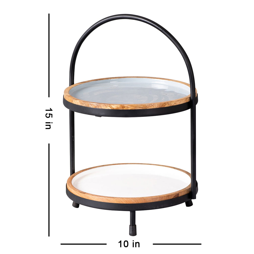 Medina Buffet Organizer - Grey & White