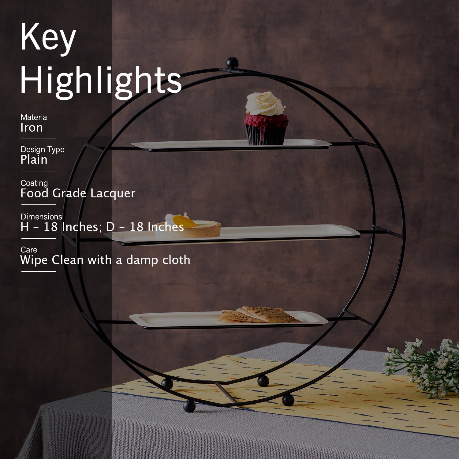 Aura Buffet Organizer - Black