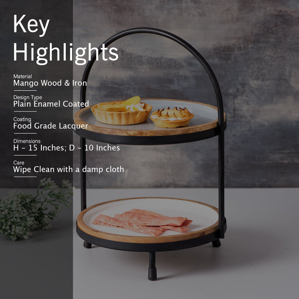 Medina Buffet Organizer - Grey & White